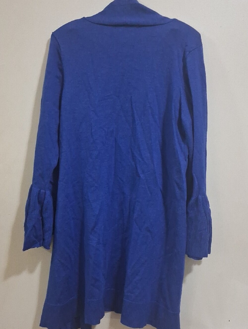 NWT Womens Sweaterworks Open-Front Duster Cardigan in Royal Blue - Picture 6 of 9
